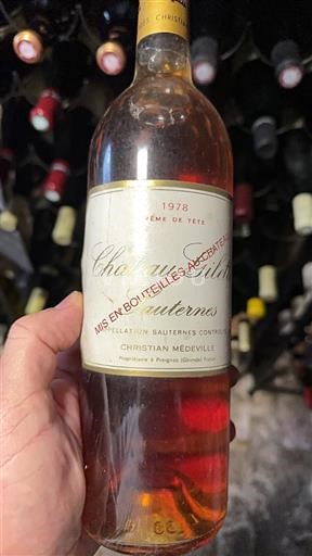 Bordeaux Sauternes Château Gilette Crème de Tête 1978