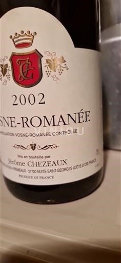 Burgund Vosne-Romanée Jérôme Chezeaux 2002