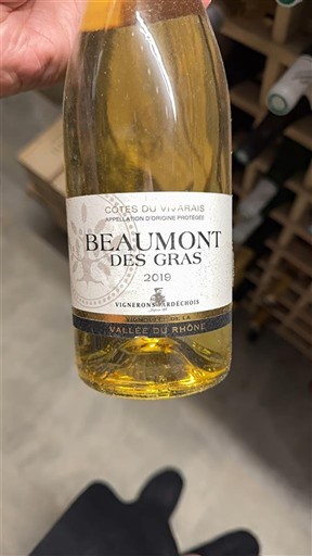 Vallée du Rhône Côtes-du-vivarais Vignerons Ardéchois Beaumont des Gras 2019