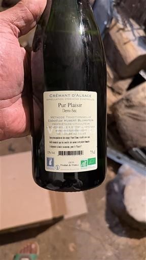 Alsace Crémant-d'alsace Hubert Blumstein Pur Plaisir Non Millésimé