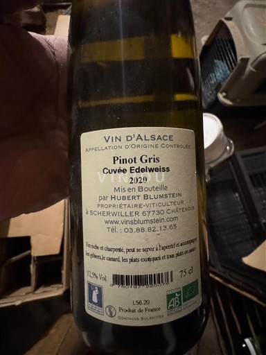 Alsacia Domaine Edelweiss Edelweiss pinot gris 2020