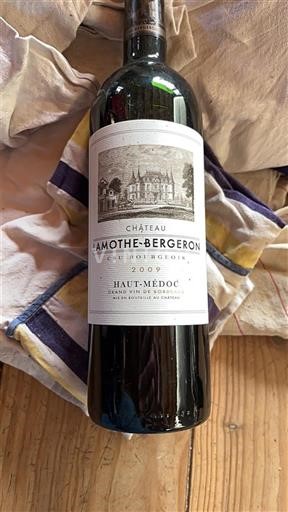 Bordeaux Haut-Médoc Cru Bourgeois Château Lamothe-Bergeron 2009