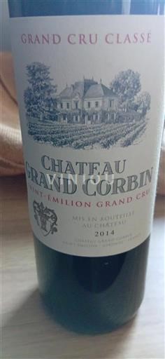 Bordeaux Saint-Émilion Grand Cru Grand Cru Classé Château Grand Corbin 2014