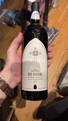 Rượu vang Rouge sec Deo Gratias Abbaye de Fontfroide 2016 Pháp Languedoc Corbières AOC