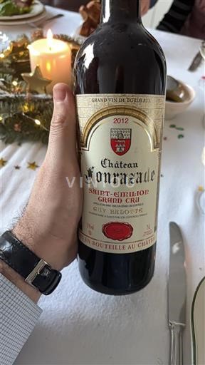 Bordeaux Saint-Émilion Grand Cru Grand Cru Château Fonrazade 2012