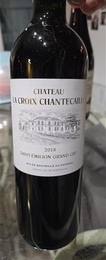 Burdeos Saint-Émilion Gran Cru Grand Cru Château La Croix Chantecaille 2018