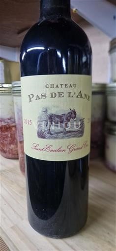 Bordeaux Saint-Émilion Grand Cru Grand Cru Château Pas de l'Âne 2015