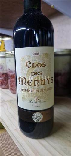Bordeaux Saint-Émilion Grand Cru Grand Cru Clos des Menuts 2008