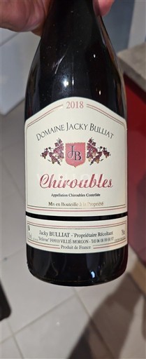 Beaujolais Chiroubles Domaine Jacky Builiat 2018