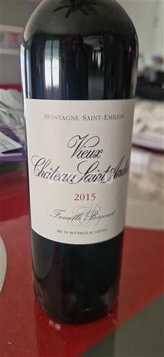 Bordeaux Montagne-Saint-Émilion Château Vieux Château Saint André 2015