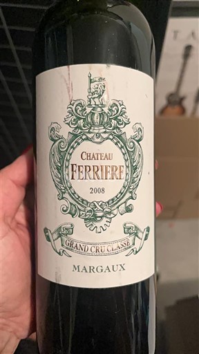 Bordeaux Margaux Grand Cru Château Ferrière 2008