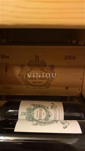 Bordoja Margaux Grand Cru Château Ferrière 2008