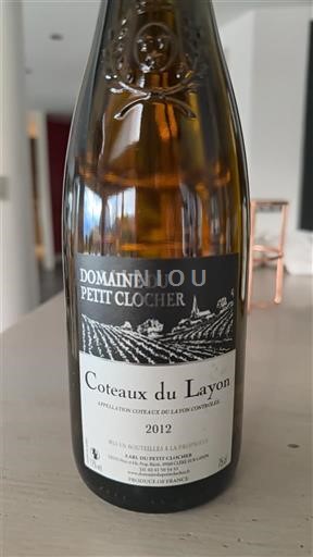 Dolina Loare Coteaux-du-Layon Domaine Petit Clocher 2012