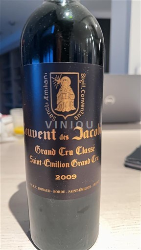 Bordeaux Saint-Émilion Grand Cru Grand Cru Classé Couvent des Jacobins 2009