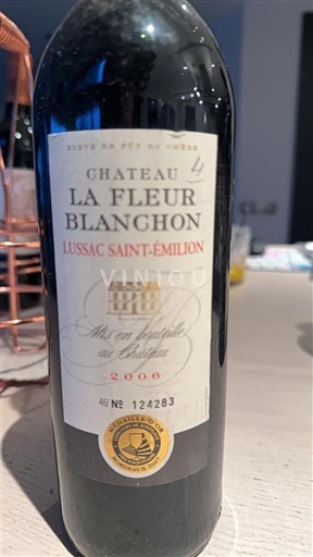 Bordeaux Lussac-saint-émilion Château La Fleur Blanchon 2006