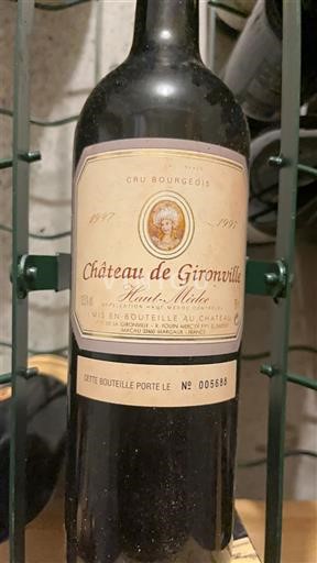 Bordeaux Haut-Médoc Cru Bourgeois Château Gironville 1997