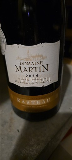 Rhônen laakso Rasteau Domaine Martin 2014