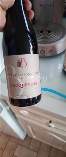 Vallée du Rhône Vacqueyras Bessons Dupre Réserve Bessons Dupre Non Millésimé