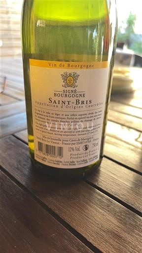 Bourgogne Saint-Bris Caves de marsigny Signé Bourgogne 2023