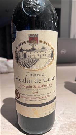 Bordeaux Puisseguin-saint-émilion Château Moulin de Curat 2008