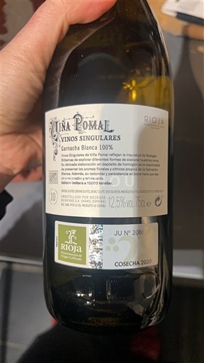 La Rioja Rioja Viña Pomal Vinos Singulares 2020
