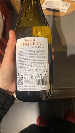 Katalonien Roqueta Tines de Roqueta Nº21 Garnacha Blanca 2024