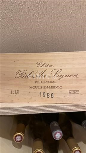 Bordeaux Moulis-en-Médoc Château Bel-Air Lagrave 1986