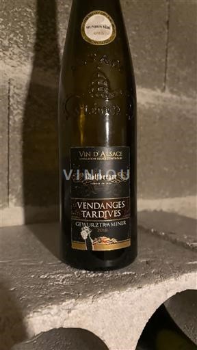 Alsacia Vendanges Tardives Wolfferer 2018
