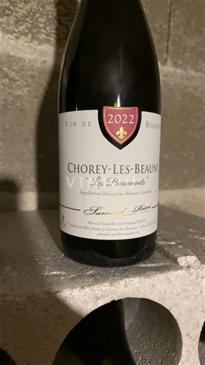Borgoña Chorey-lès-Beaune Savart et Réraud Les Beaumonts 2022