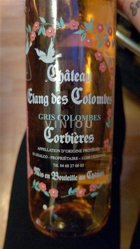 Languedoc Corbières Château Etang des Colombes Gris Colombes Sin añada