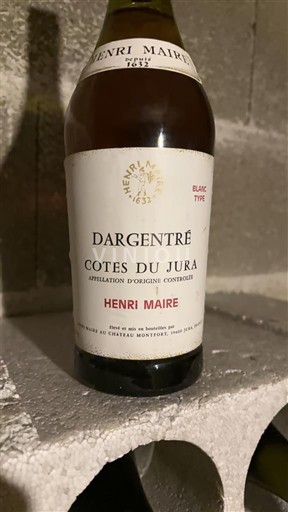 Jura Côtes-du-jura Henri Maire Dargentré Non Millésimé