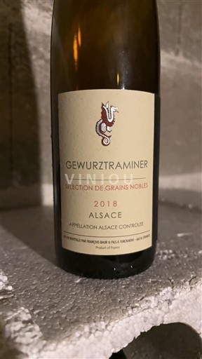 Alsace Sélection de Grains Nobles François Baur & Fils 2018