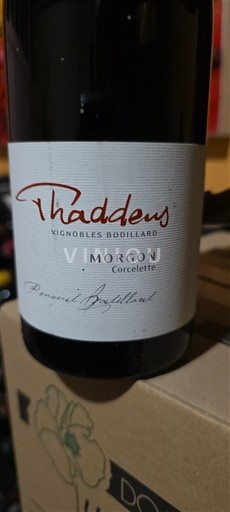Beaujolais Morgon Vignobles Bodielard Thaddeus 2017