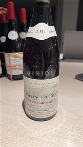 Burgundi Määrittelemätön Premier Cru Domaine Tatraux Jean et Fils La Grande Berge 2011