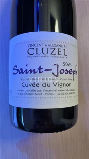 Údolí Rhôny Saint-Joseph Vincent & Alexandre Cluzel du Vignon 2023