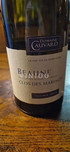 Bourgondië Beaune Domaine Cauvard Clos des Mariages 2022