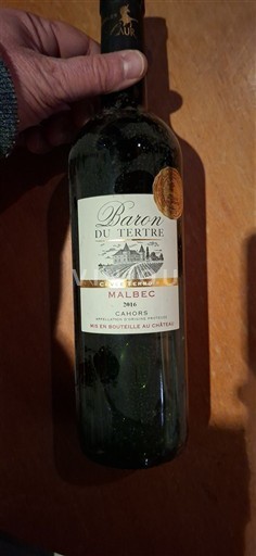 Sud-Ouest Cahors Baron du Tertre 2016