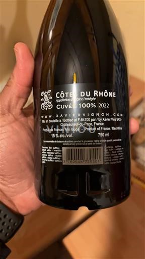 Rhône Valley Côtes-du-Rhône Xavier Vignon 100% Xavier 2022