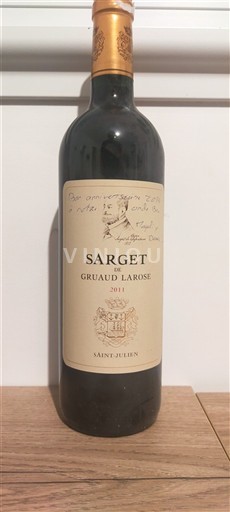 Bordeaux Saint-Julien Château Gruaud Larose Sarget de Gruaud Larose 2011
