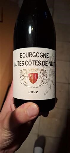 Vin Rouge sec Victor Blachet 2022 France Bourgogne Hautes Côtes de nuits AOC