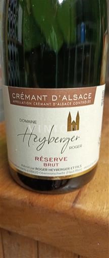 Alsace Alsace-kuohuviini Domaine Heyberger Roger Réserve Ei vuosikertaa