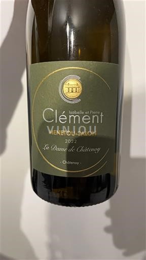 Wines Blanc sec La Dame de Châtenoy Isabelle et Pierre Clément 2022 France Loire Valley Menetou-Salon AOC