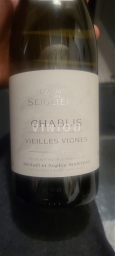 Bourgogne Chablis Domaine S Seiglières Vieilles Vignes 2023