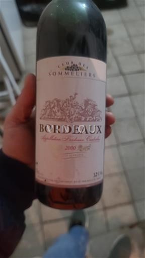 Bordeaux Club des Sommeliers 2000