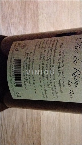 Rhône-dalen Côtes-du-Rhône Domaine S Pasquiers Les Rues 2022