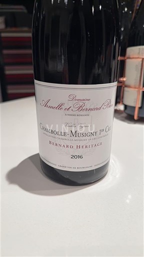Bourgondië Chambolle-Musigny Premier Cru Domaine Armelle et Bernard Rion Bernard Héritage 2016
