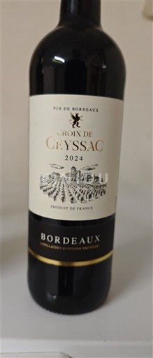 Bordeaux Croix de Geyssac 2024