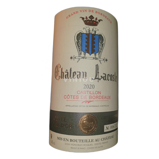 Bordeaux Castillon-côtes-de-bordeaux Château Lacoste Lous d'Or 2020