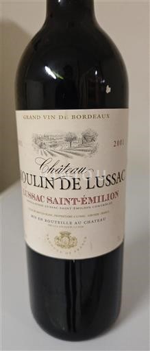Bordeaux Lussac-saint-émilion Château Moulin de Lussac 2001