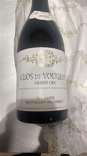 Burgundy Clos-de-Vougeot Grand Cru Domaine Mongeard-Mugneret 2020